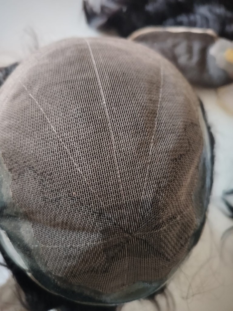 PU Swiss Lace hair system with quality labeling